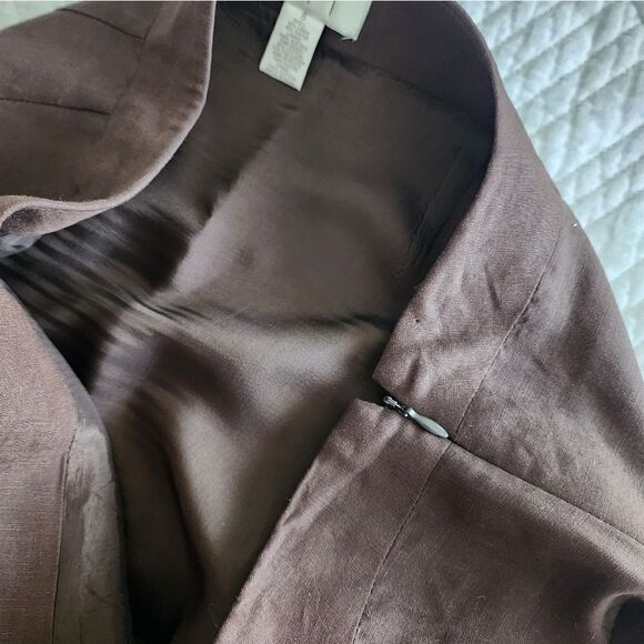 LOFT embroidery eyelet scallop hem side zip cottagecore prairie lined midi skirt - Picture 14 of 14